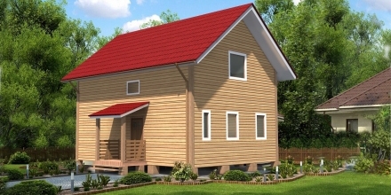 Проект деревянного дома Каркасный дом КД-6 в Ярославле