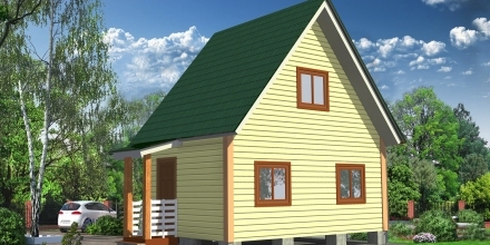Проект деревянного дома Каркасный дом СД-2 в Ярославле
