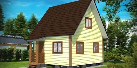 Проект деревянного дома Каркасный дом СД-3 в Ярославле
