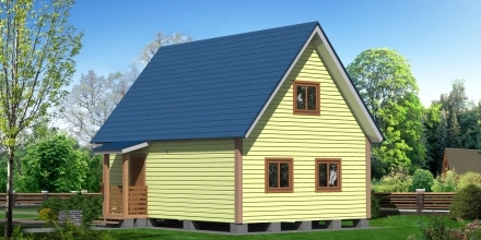 Проект деревянного дома Каркасный дом СД-6 в Ярославле